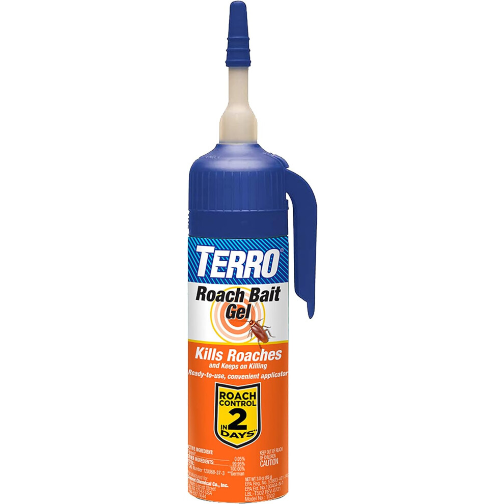 TERRO T502 Ready-to-Use Indoor Roach Bait Roach Gel Killer