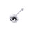 Jewelco London Jewelco London Ladies Sterling Silver Multi Colour Crystal Nose Studs - Pack of 20 3mm - NP5 3