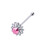 Jewelco London Jewelco London Ladies Sterling Silver Multi Colour Cubic Zirconia Nose Studs - Pack of 20 4mm - NP7 4
