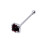Jewelco London Jewelco London Ladies Sterling Silver Multi Colour Crystal Nose Studs - Pack of 20 2mm - NP4 4
