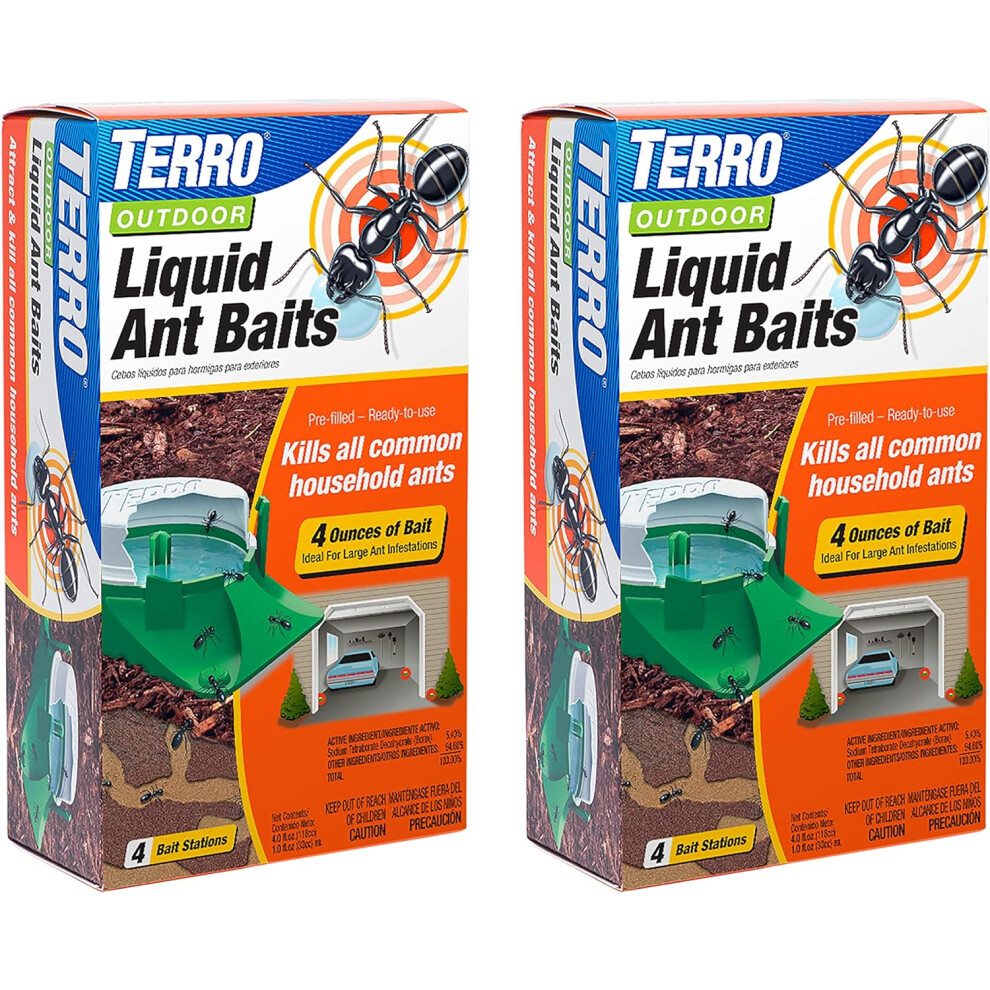 TERRO T1804SR Outdoor Ready-to-Use Liquid Ant Bait Killer and Trap