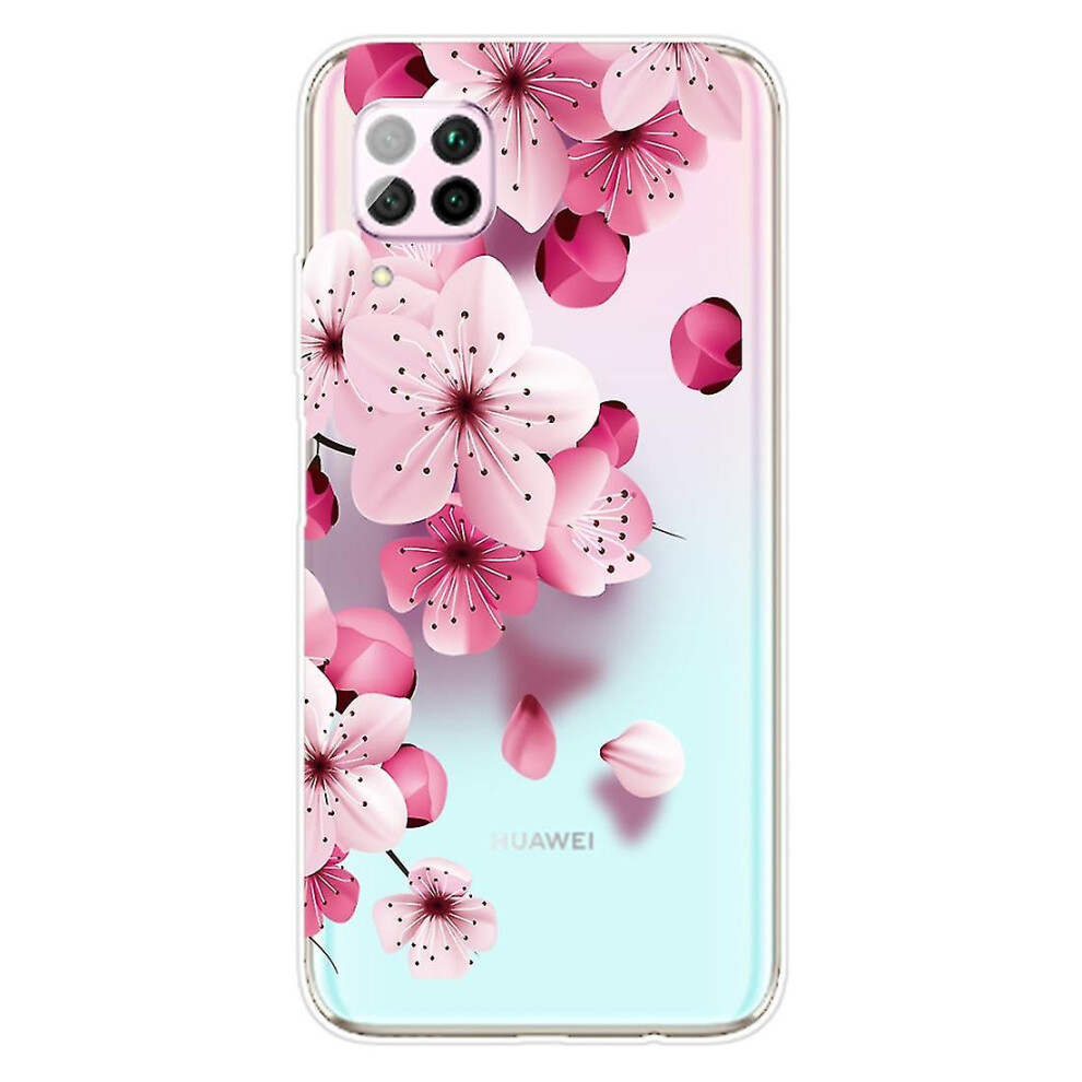 (Cherry Blossoms) For Huawei P40 Lite Tpu Red