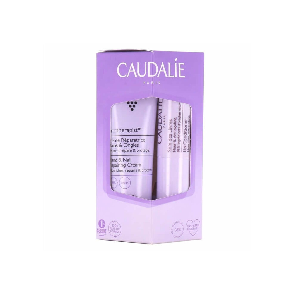 Caudalie Vinotherapist Hand and Nail Repair Cream 30 ml + Lip Care 4.5 g
