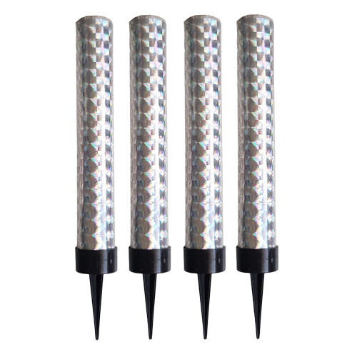 10cm Fountain Cake Candles 4pk Silver
