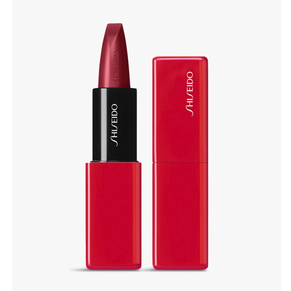 Shiseido Technosatin Gel Lipstick 3.3g Scarlet Cluster #411