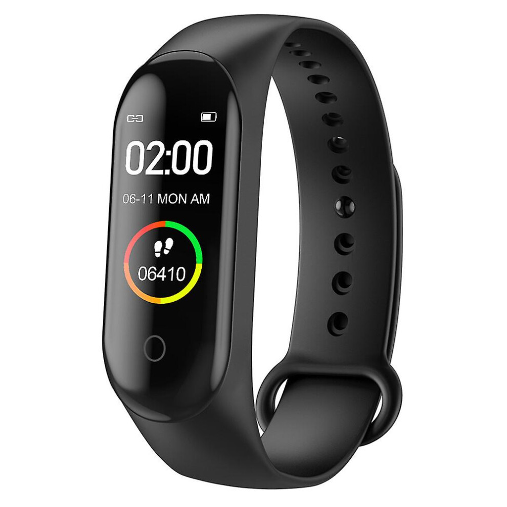 (Black) Bluetooth Smart Watch Heart Rate Blood Pressure Sports Tracker Sleep Monitor