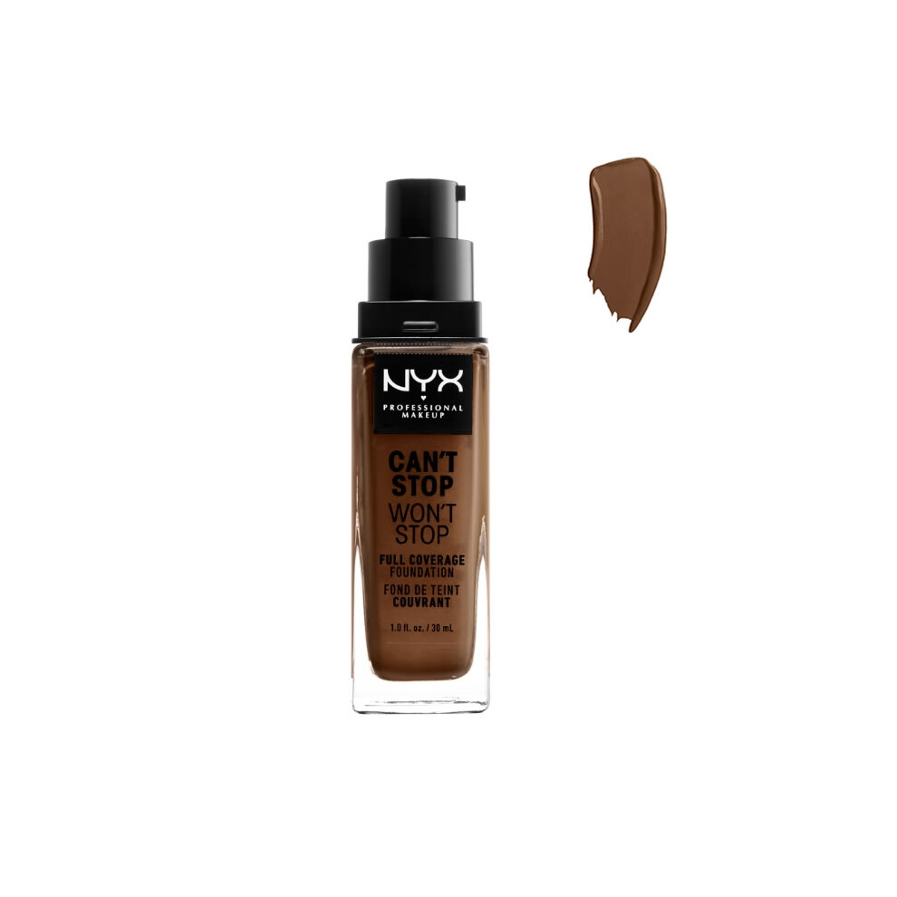 Nyx CanÂt Stop WonÂt Stop Full Coverage Foundation Cocoa 30ml