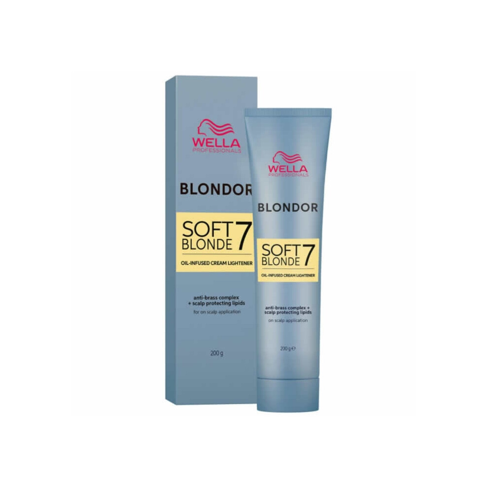 Wella Blondor Soft Blonde 7 Oil Infused Cream Lightener 200g