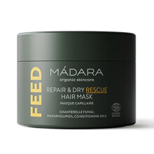 Mascarilla capilar Madara Feed Repair & Dry Rescue mujeres 180 ml blanca