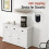 Casart White Buffet Sideboard Hallway Cabinet W/ 3 Drawers & Adjustable Shelf 6