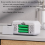 (White) LED Clock Dual Alarms Temperature Silent Clock 5