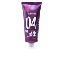 SALERM - Hair Styling Gel - Pro Line Wet Gel Rock 04-200 ml - Long-Lasting Strong Hold - Wet Effect - with Caffeine and Fixative Resins - Leaves