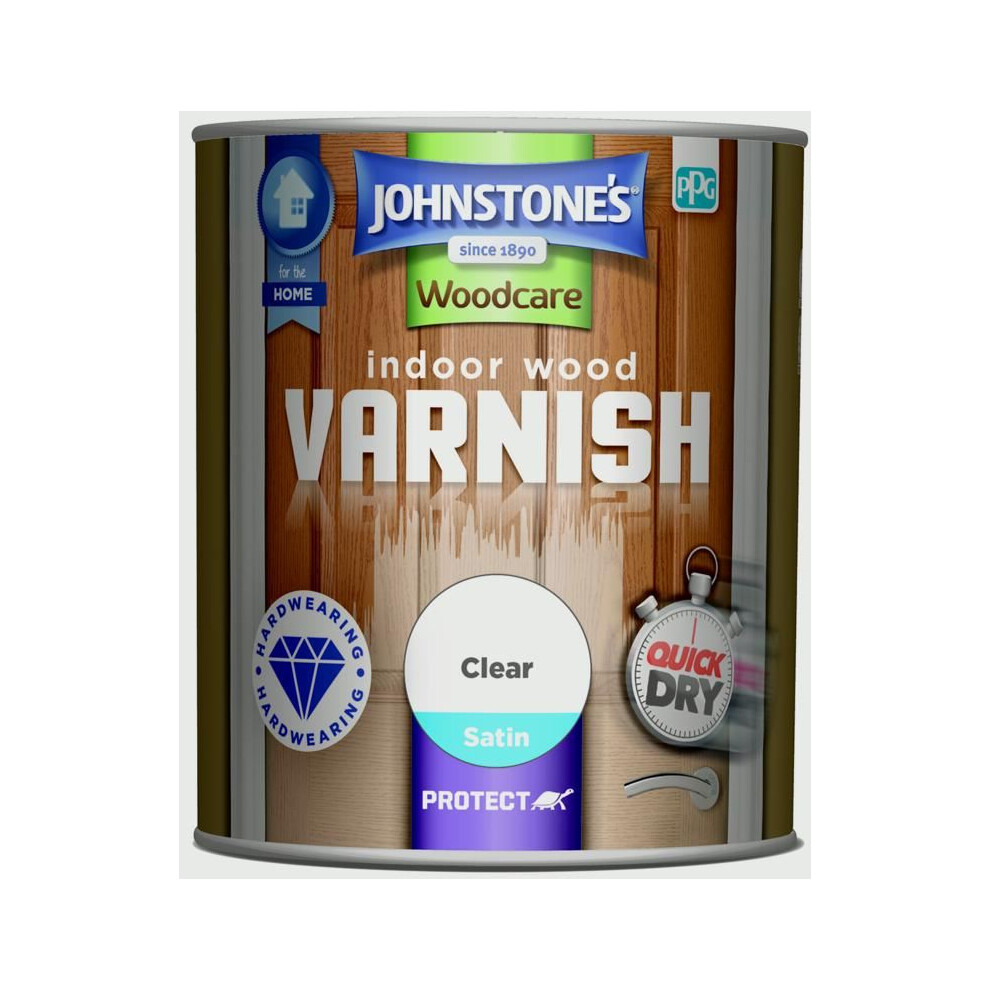 Johnstone's - Indoor Wood Varnish - Clear Satin - 750ml