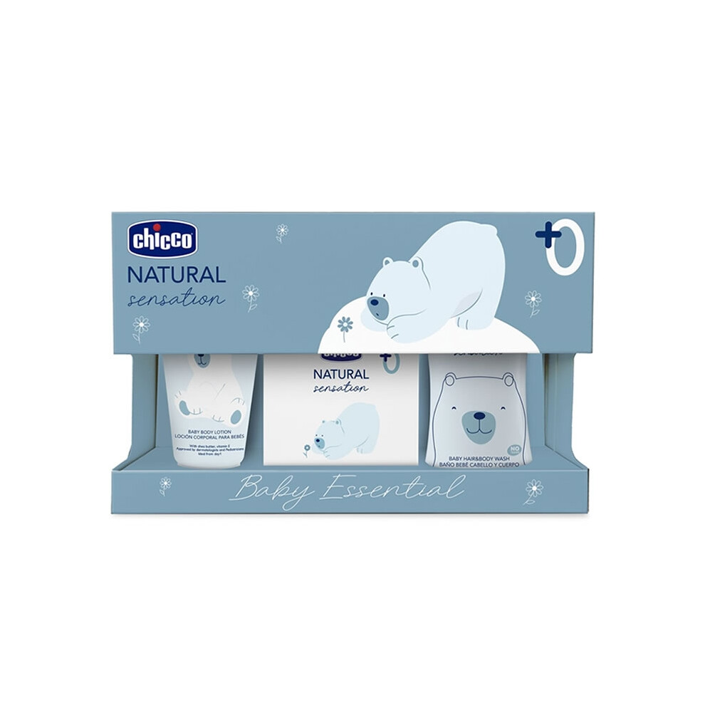 Natural Sensation Toiletry & Bath Set 3 Pieces Chicco