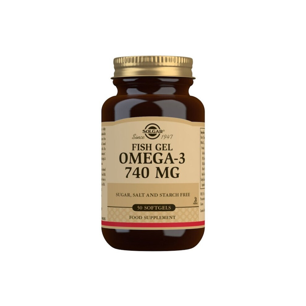 Photos - Vitamins & Minerals SOLGAR Fishgel Omega 740mg 50 Softgels 