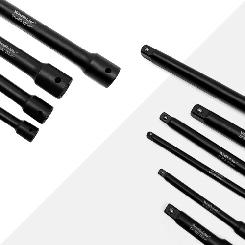 9pcs 1/4" 3/8" &1/2" Drive Impact Extension Bar Tool For Socket Set 1