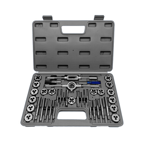 (Grey) 40pc Metric Tap Die Set  Nut Bolt Screw Thread 2