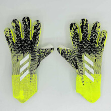 (green, 7) Professional Silicone Rubber Waterproof Non-slip Gloves Latex Adult Children Soccer Goalkeeper Glove