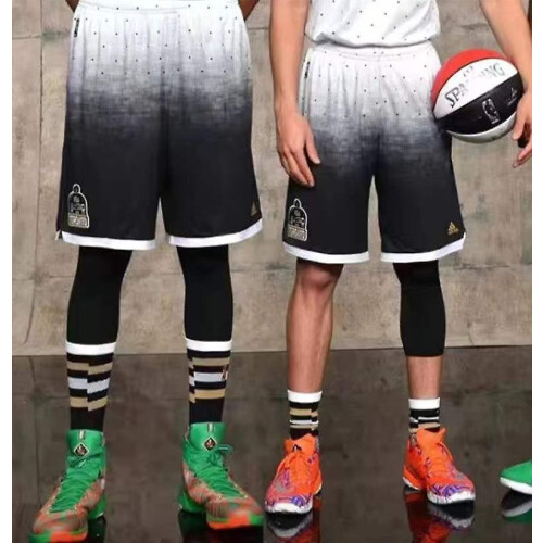(Black left long, M) Basketball Tights 3/4 Compression Pants For Men 1