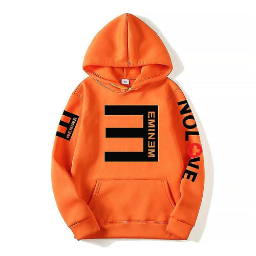 (orange, M) Eminem Sweatshirt Eminem Anti-e Hip-hop Thickened Pullover Sweatshirt For Men And Women Hoodie