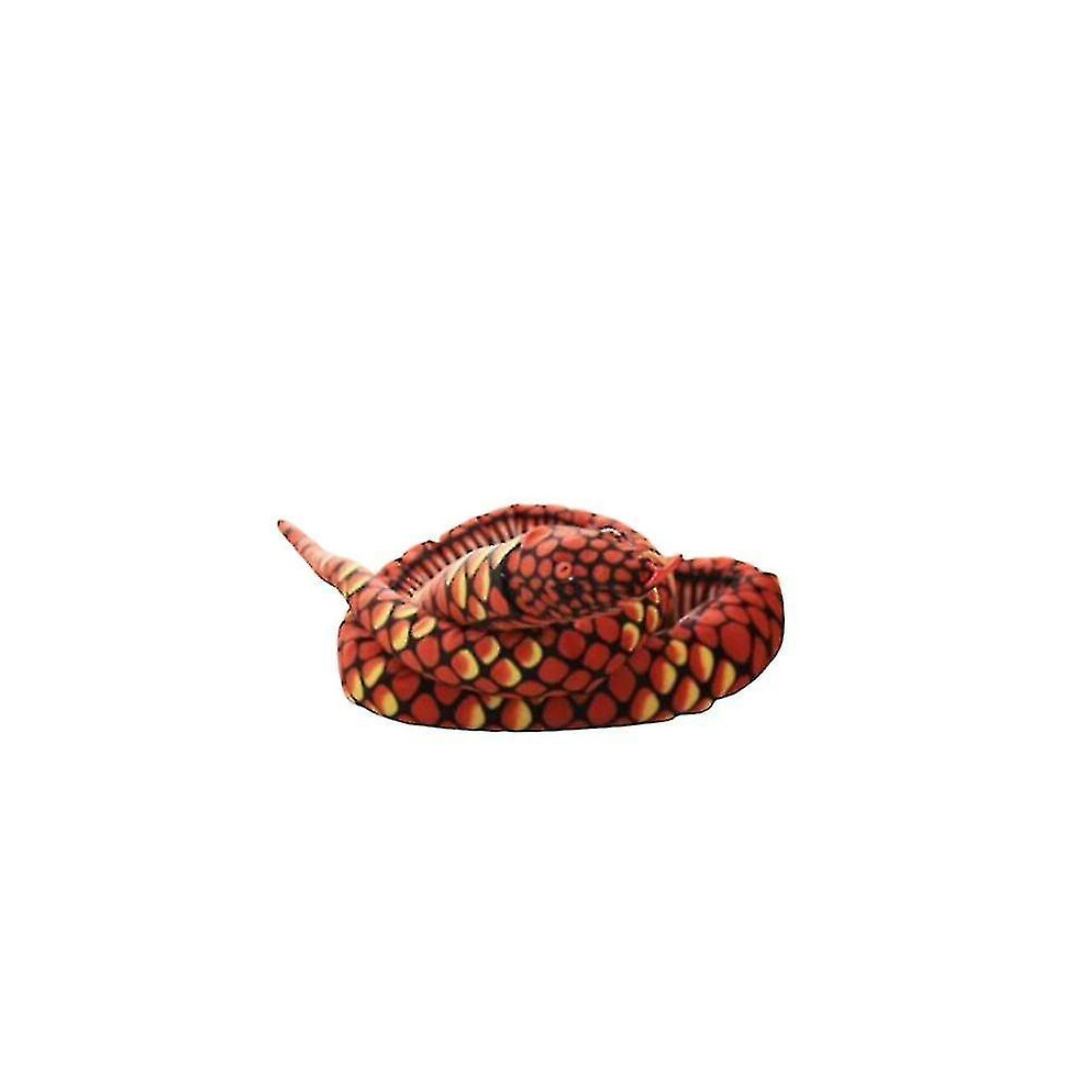 (, 2.8M) Realistic Plush Snake Simulation Snake Toy Snake Stuffed Animal Toy Red