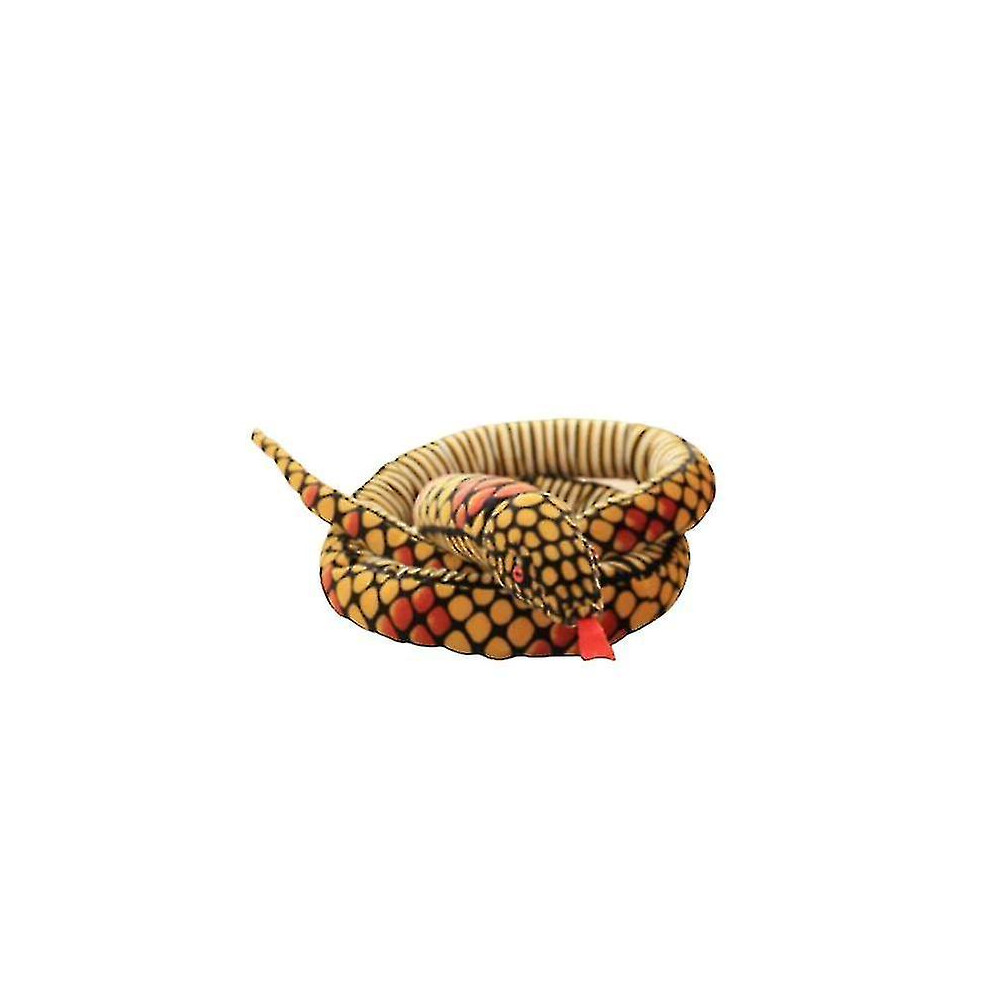 (, 2.8M) Realistic Plush Snake Simulation Snake Toy Snake Stuffed Animal Toy Yellow