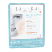 Talika Bio Enzymen After Sun Mask - Hydrateren en rustgevende snel reparatie Face Mask - Biocellulose Zonzorgmasker - Second Skin Effect Beauty Sheet