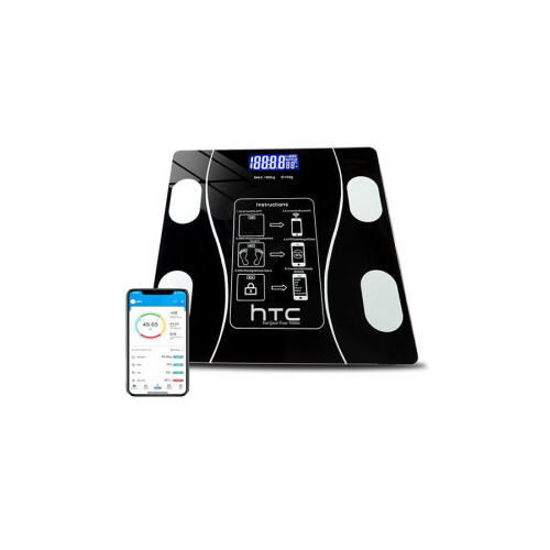 Smart Weighing Scale / Bath Scale With Bluetooth: Track Progress, Sync Data, iOS and Android Compatible