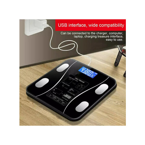 Smart Weighing Scale / Bath Scale With Bluetooth: Track Progress, Sync Data, iOS and Android Compatible 1