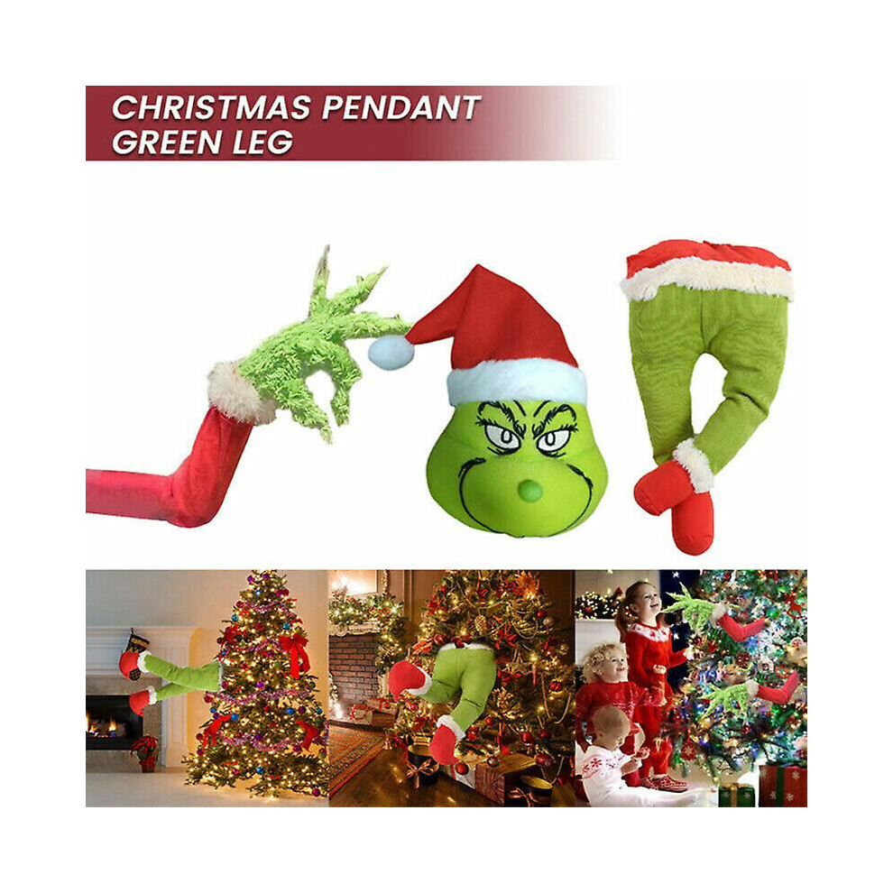 (Head) How The Grinch Stole Christmas Decoration The Grinch Plush Toy Doll  Xmas Tree Decor