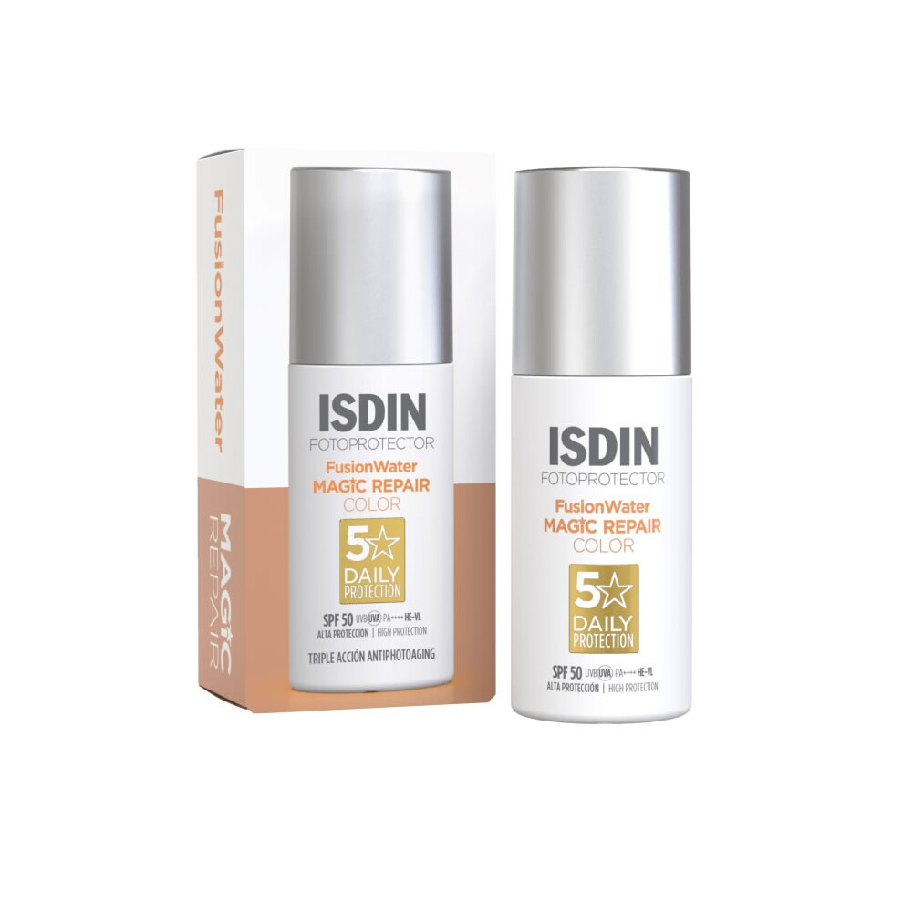 Isdin Fotoprotector Fusion Water Magic Repair Color Spf50+ 50Ml