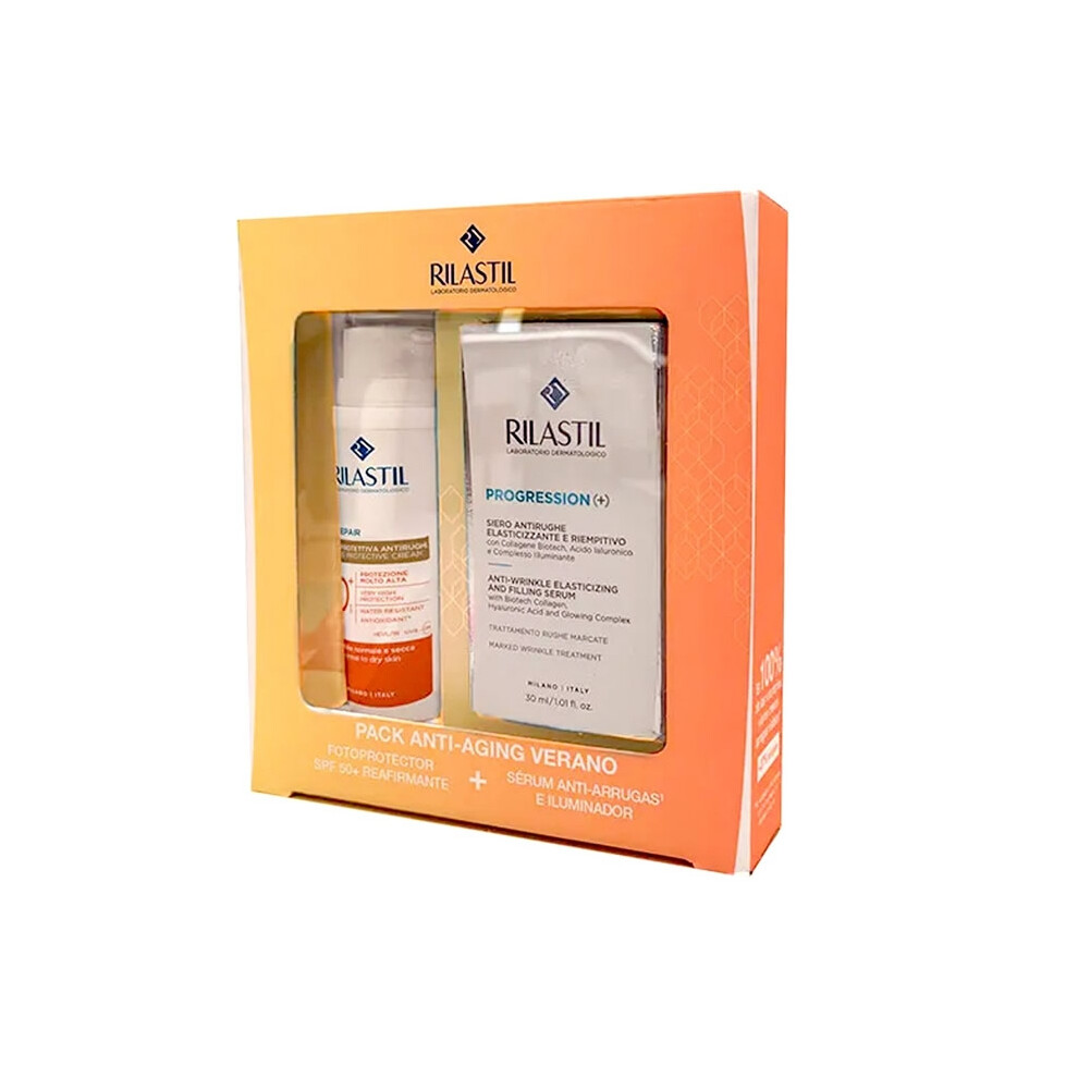 Rilastil Pack Age Repair Spf50 50Ml + Progression Serum 30Ml Set 2 Pieces