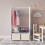 URBN Living (Cream) MDF Wooden Hanging Clothes Rail Wardrobe Storage 1
