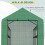 Outsunny Outsunny Walk-in Garden Greenhouse Shelves Polytunnel Steeple Grow House 5