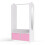 URBN Living (Light Pink) MDF Wooden Hanging Clothes Rail Wardrobe Storage 3