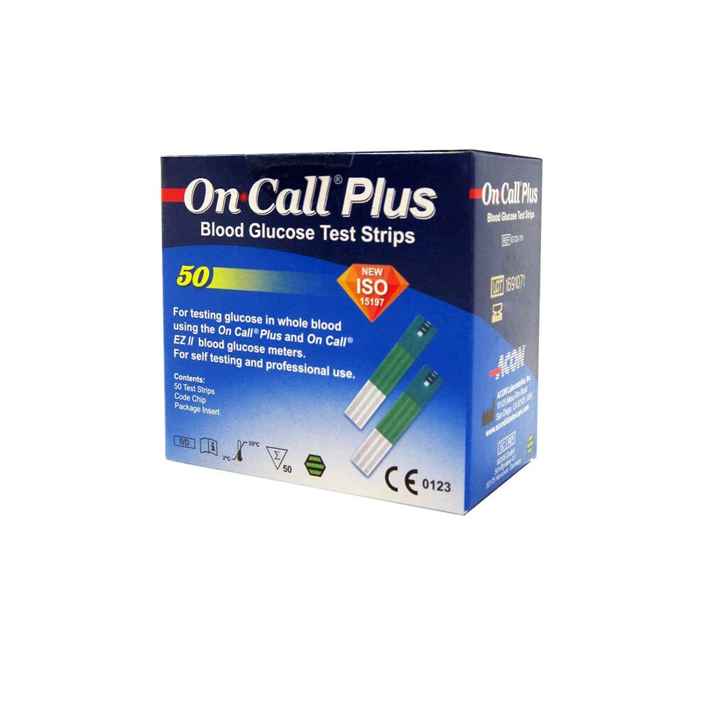 50Piece Blood Glucose Test Strips Quick Results, Compatible Devices