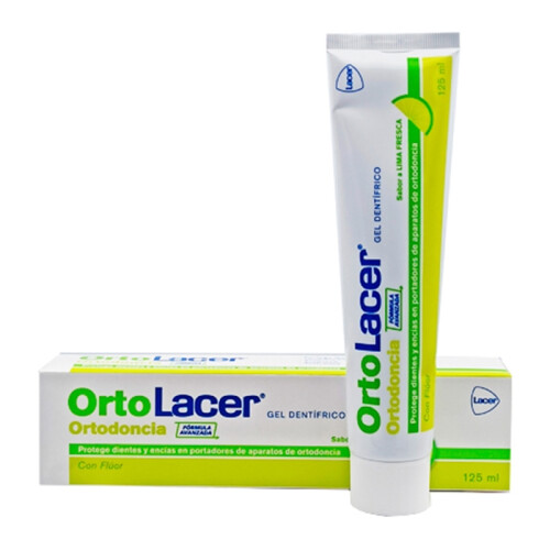 ORTOLACER gel dentífrico lima 125 ml