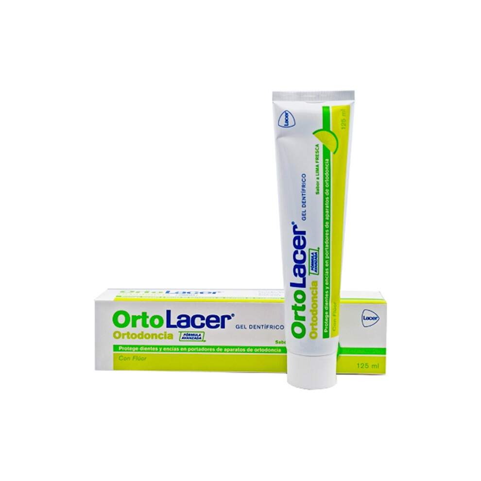 Lacer Ortolacer Toothpaste Gel Fresh Lime Flavour 125 Ml