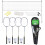 Badminton Set 4 Player Rackets Shuttlecocks Poles Net Bag Game 4