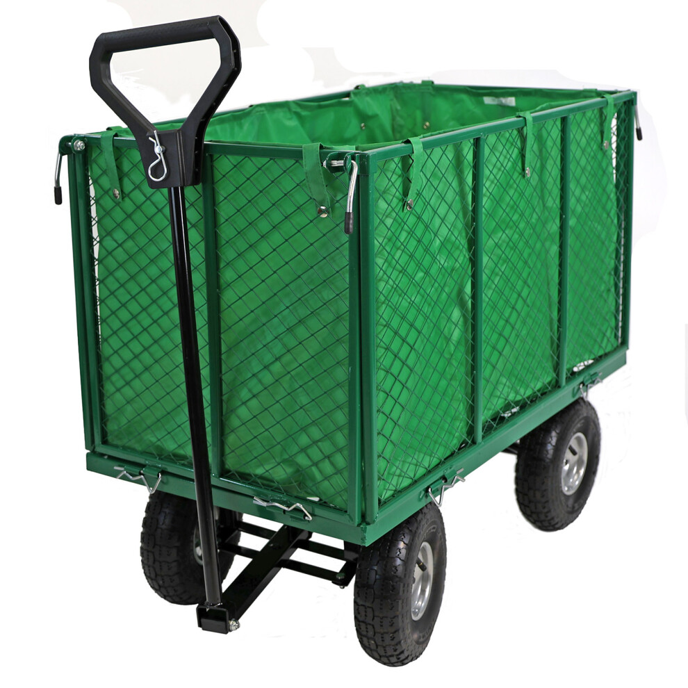 Garden Cart Heavy Duty Trolley Festival Hand Truck Wagon 210L