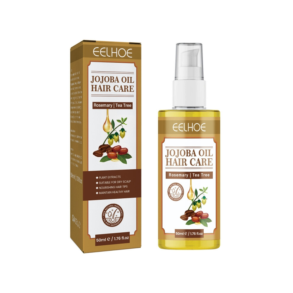 jojoba oil Hair Care Essential Oil Moisturizing Repair Frizz Dry Damaged Coarse Smooth Soft Nourishing Leave-In Hair Serum