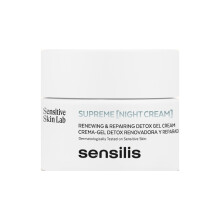 Crème de nuit - SENSILIS - SUPREME RENEWAL DETOX - Huile d'argan - Moringa oleifera - 50 ml