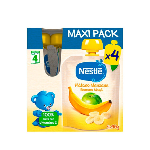 Nestle Nestlé Banana Apple Sachet 4x90g