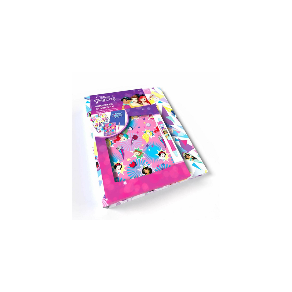 Disney Princess Ringbinder Combi Pack Stationery Gift Set Age 3+