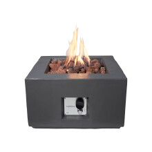 Field & Flame Aster Gas Fire Pit in Grey