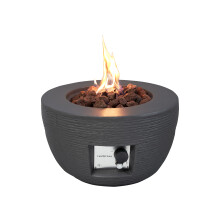 Field & Flame Marilla Gas Fire Pit in Grey