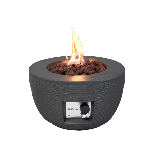 Field & Flame Marilla Gas Fire Pit in Grey