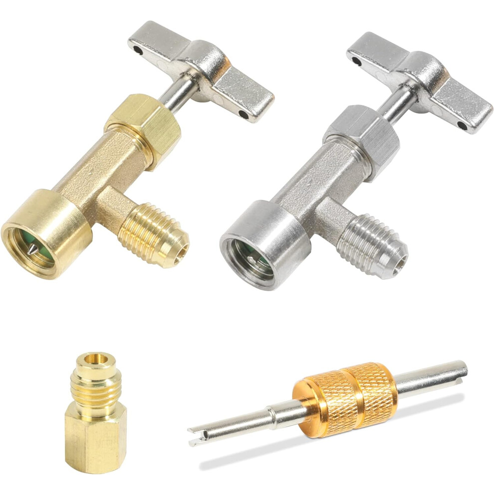 R134a Can Tap,Ac Freon Can Tap Kit For Refilling Automotive Air Conditioning Systems,R134a Self-Sealing And Single Puncture Can Taps,Valve Core 6935462222421