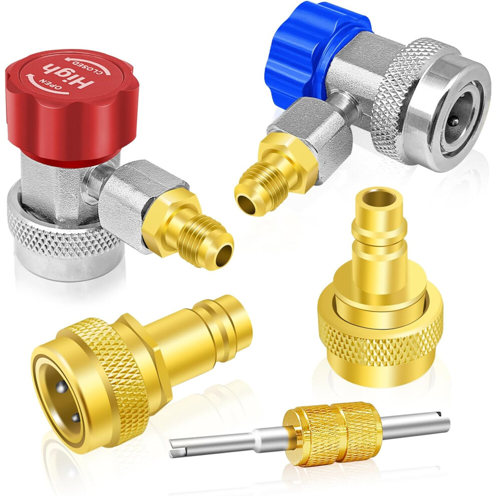 Boltigen A/C R134a R1234yf Quick Coupler, R134a To R1234yf Refrigerant Adapter Connector Conversion Kit With R134a Quick Adapter, R1234yf Quick 6935462222650