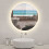 AICA 70cm Backlit LED Bathroom Mirror Round, 3 Color Lights 3